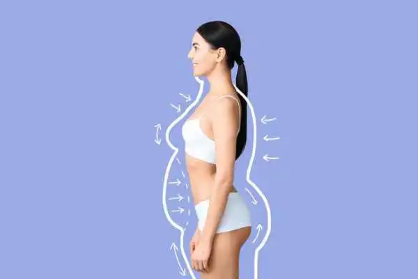 image of woman experiencing fat reduction treatment Malmesbury