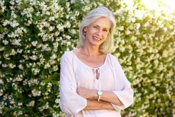 Older woman happy with urinary incontinence treatment Malmesbury