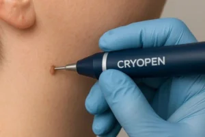 Person receiving skin tag removal Malmesbury