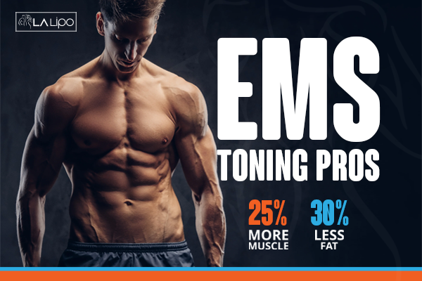 Image of man with sculpted stomach showing the fat loss and muscle gain of LA-EMS Body Sculpting Treatment Malmesbury