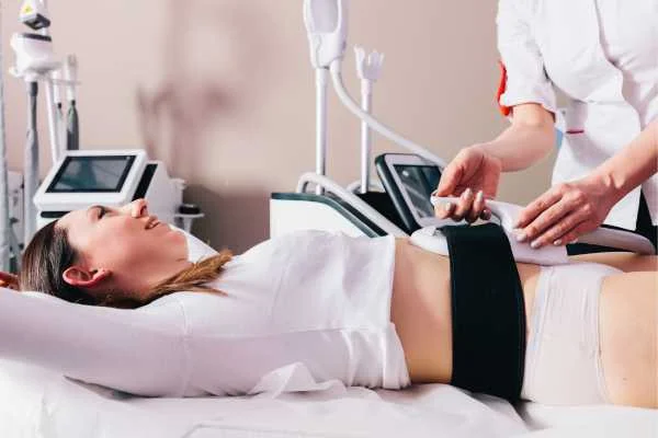 woman having body sculpting to help improve her body image and her mental health Malmesbury